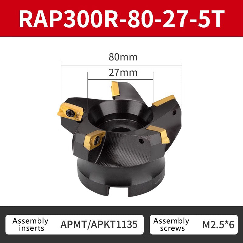 4056 China precision tools RAP 300R/400R 75 Degree Positive Face Mill for CNC (for APMT1135/APMT1604 milling insert) Shandong Denso Pricision Tools Co.,Ltd.